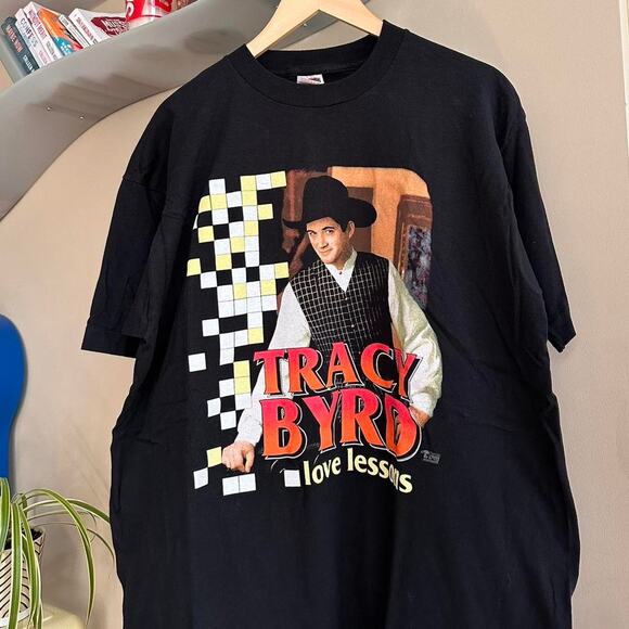 Vintage 90's Tracy Byrd Love Lessons Tour Shirt - Picture 2 of 6